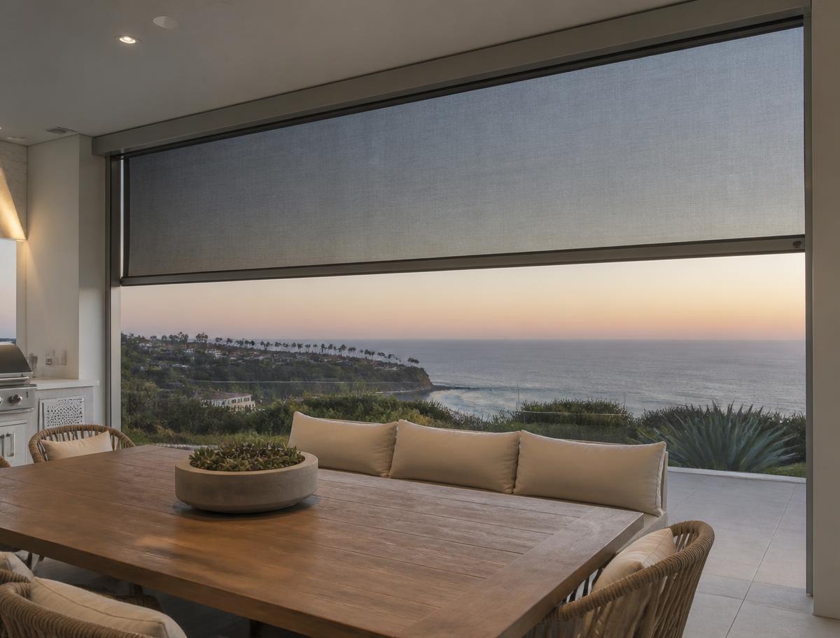 Outside (Exterior) Shades installed in a South Florida home